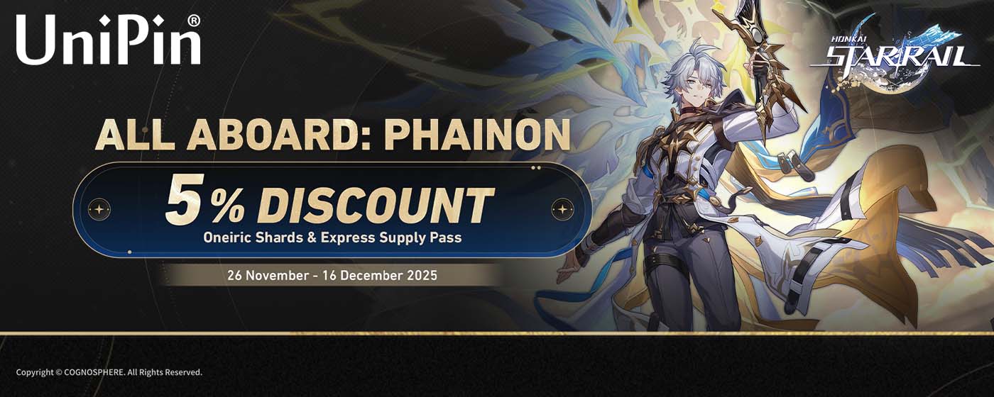 All Aboard: Phainon! Enjoy 5% Discount With UniPin (TH)